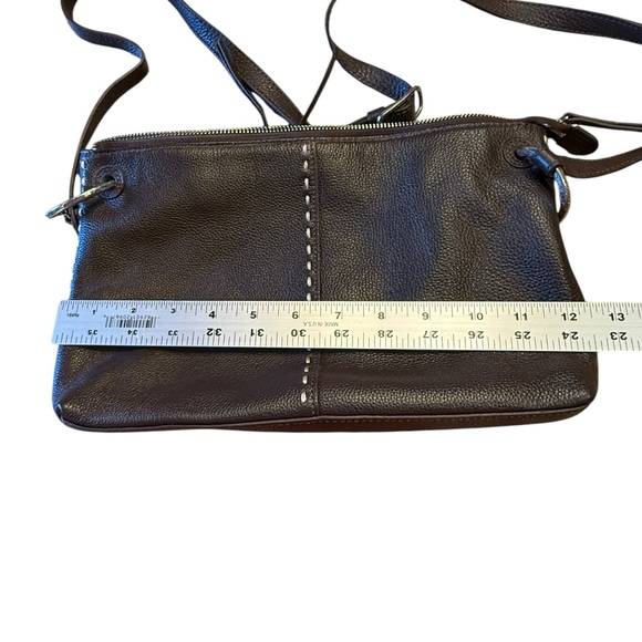Brighton Brown Leather Crossbody Bag - Picture 8 of 10